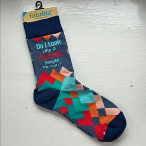 Men's Geometric Casual Socks - Multicolor